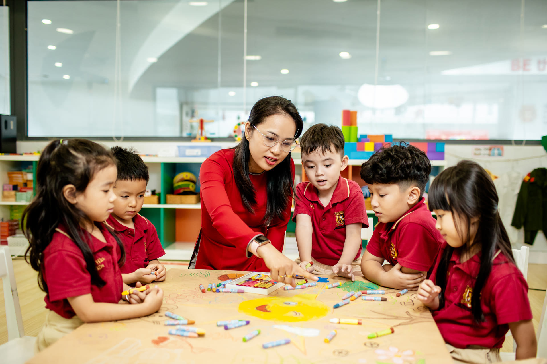 Lớp học sáng sủa hiện đại